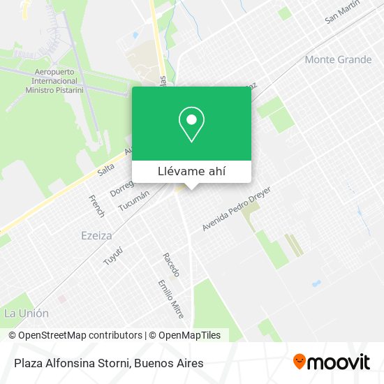 Mapa de Plaza Alfonsina Storni