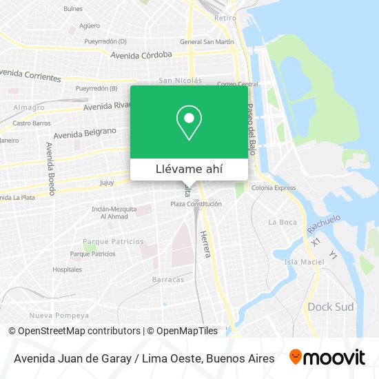 Mapa de Avenida Juan de Garay / Lima Oeste
