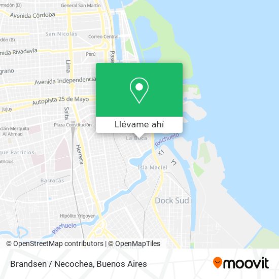 Mapa de Brandsen / Necochea