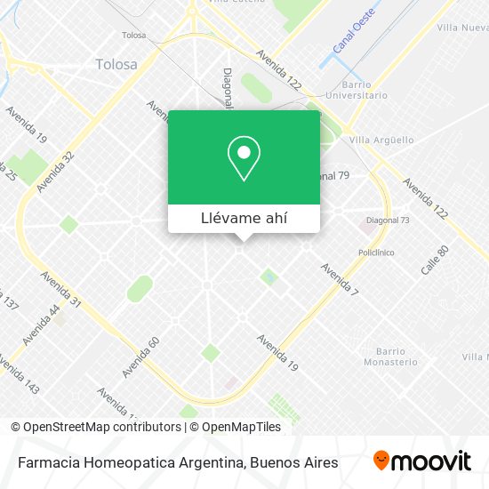 Mapa de Farmacia Homeopatica Argentina