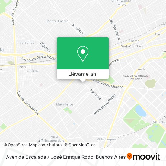 Mapa de Avenida Escalada / José Enrique Rodó