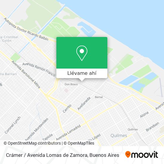 Mapa de Crámer / Avenida Lomas de Zamora