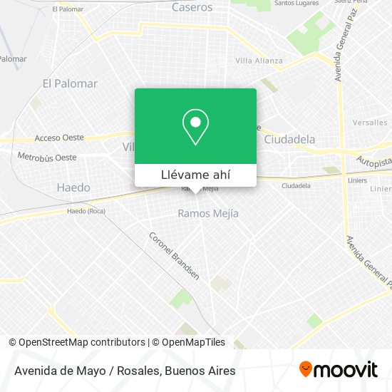 Mapa de Avenida de Mayo / Rosales