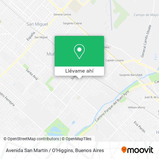 Mapa de Avenida San Martín / O'Higgins