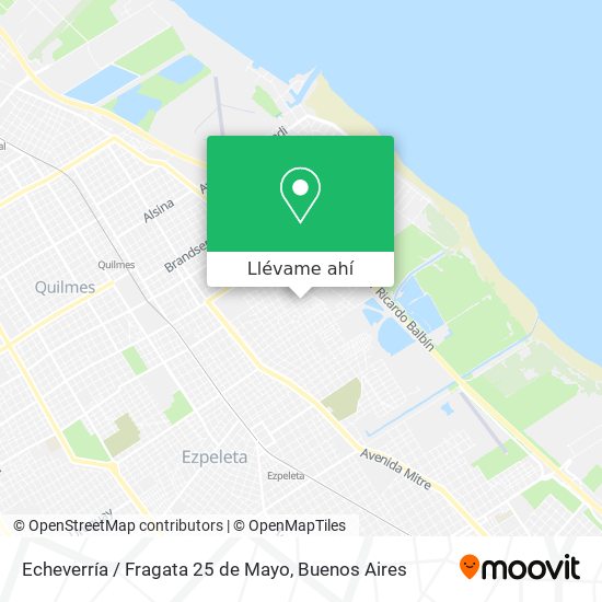 Mapa de Echeverría / Fragata 25 de Mayo