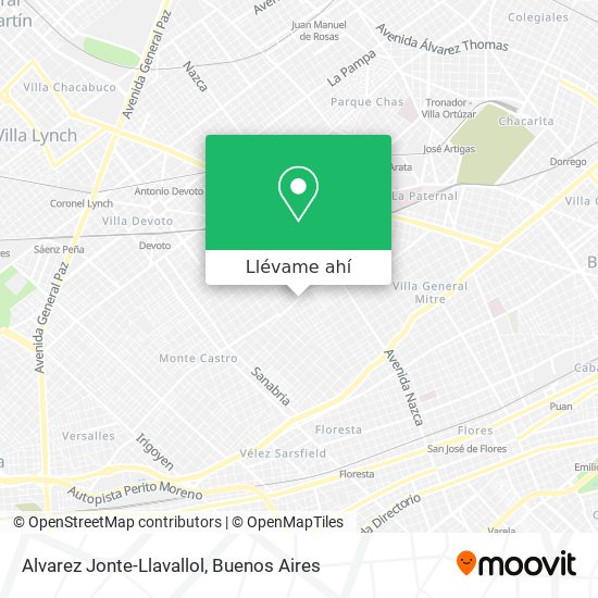 Mapa de Alvarez Jonte-Llavallol