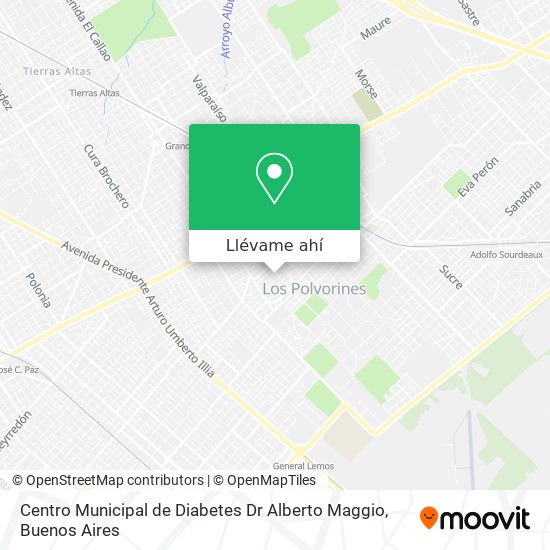 Mapa de Centro Municipal de Diabetes Dr Alberto Maggio