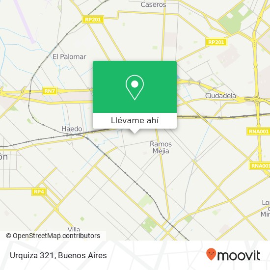 Mapa de Urquiza 321