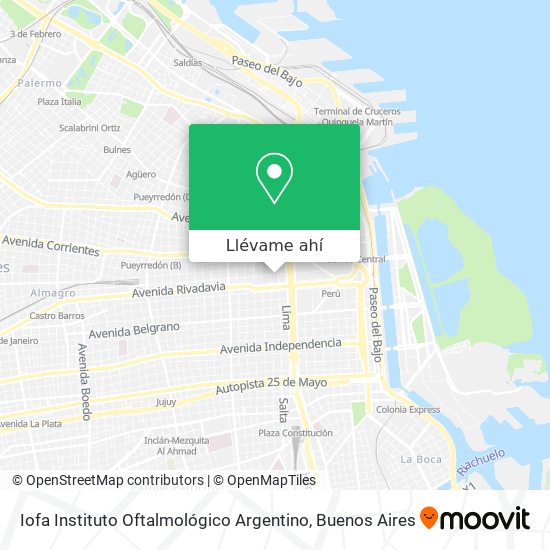 Mapa de Iofa Instituto Oftalmológico Argentino
