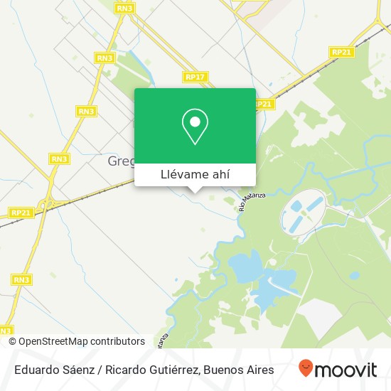Mapa de Eduardo Sáenz / Ricardo Gutiérrez