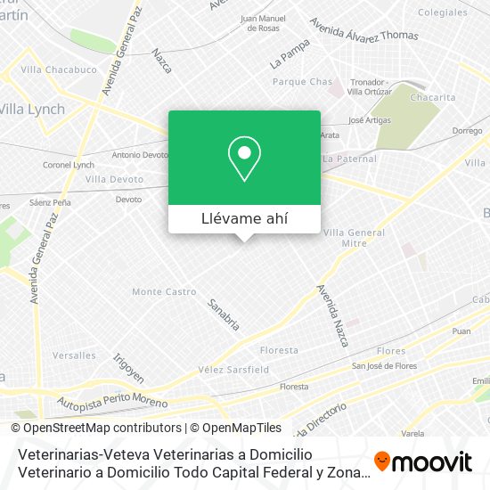 Mapa de Veterinarias-Veteva Veterinarias a Domicilio Veterinario a Domicilio Todo Capital Federal y Zona Su