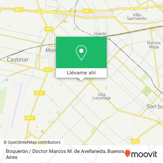 Mapa de Boquerón / Doctor Marcos M. de Avellaneda