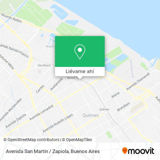 Mapa de Avenida San Martín / Zapiola
