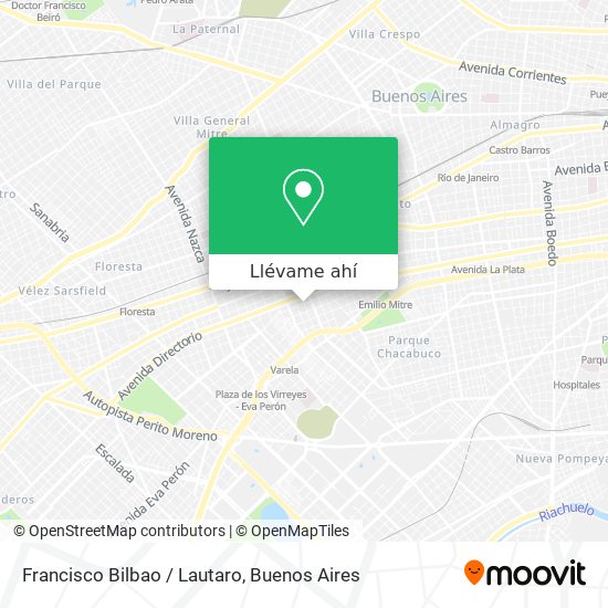 Mapa de Francisco Bilbao / Lautaro