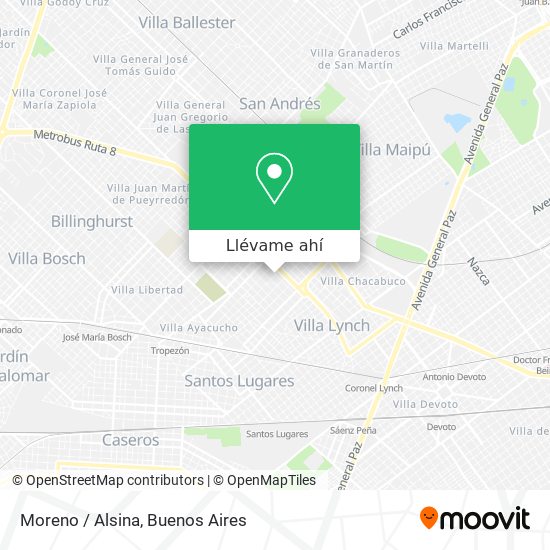 Mapa de Moreno / Alsina