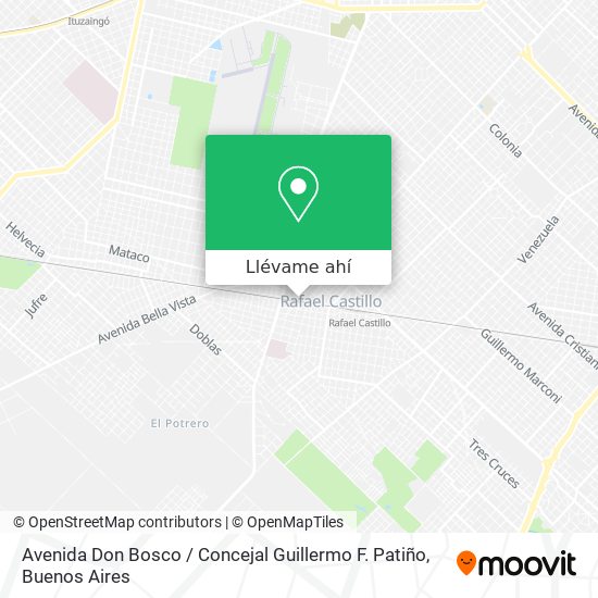 Mapa de Avenida Don Bosco / Concejal Guillermo F. Patiño