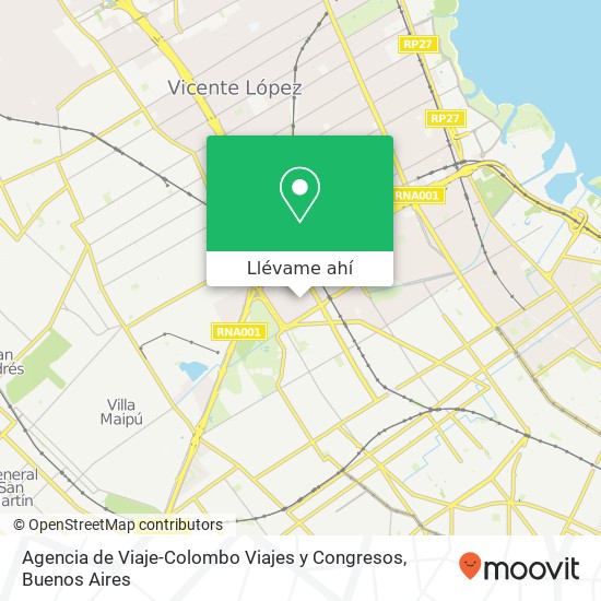 Mapa de Agencia de Viaje-Colombo Viajes y Congresos