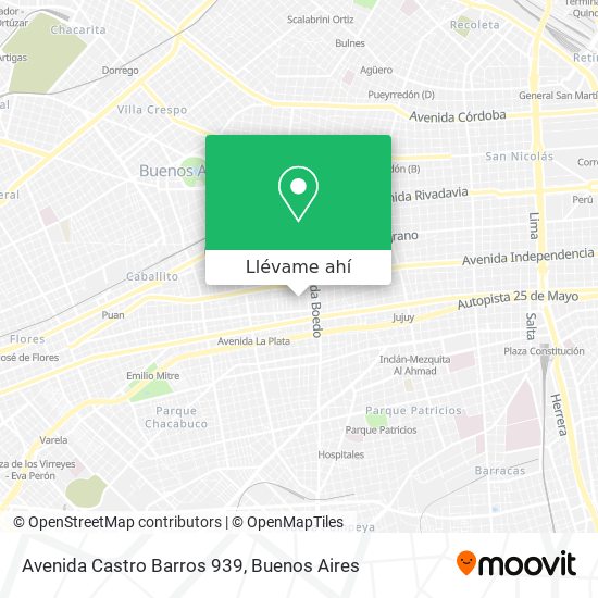 Mapa de Avenida Castro Barros 939