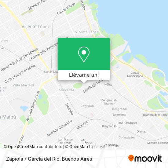 Mapa de Zapiola / García del Río