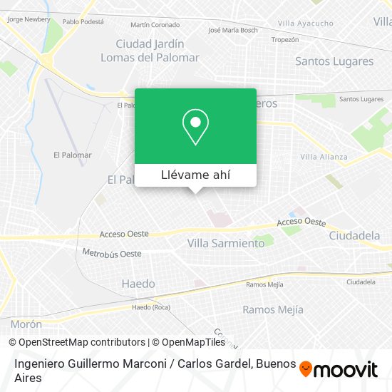 Mapa de Ingeniero Guillermo Marconi / Carlos Gardel