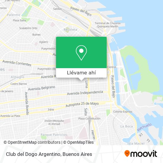 Mapa de Club del Dogo Argentino