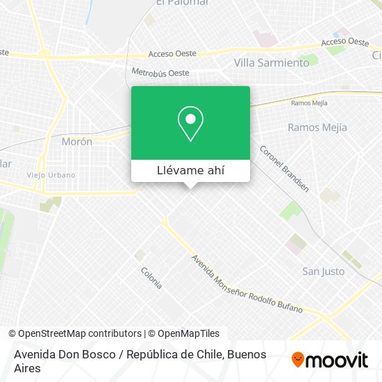Mapa de Avenida Don Bosco / República de Chile