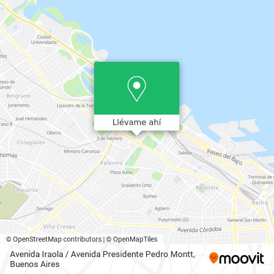 Mapa de Avenida Iraola / Avenida Presidente Pedro Montt