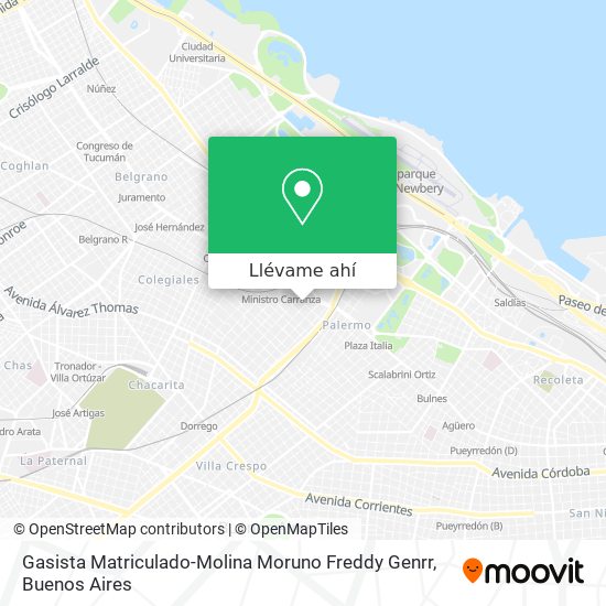 Mapa de Gasista Matriculado-Molina Moruno Freddy Genrr