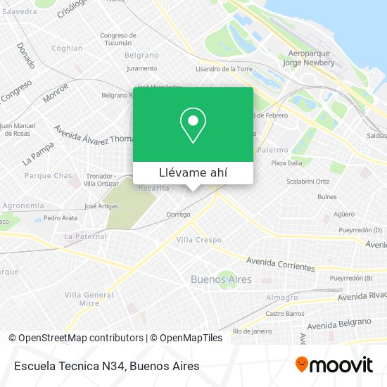 Mapa de Escuela Tecnica N34