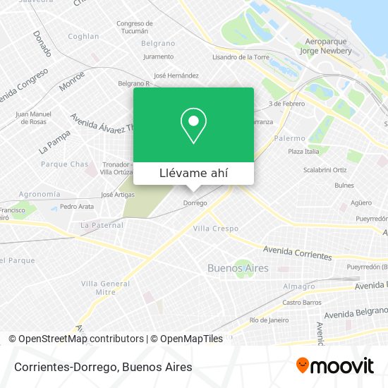 Mapa de Corrientes-Dorrego