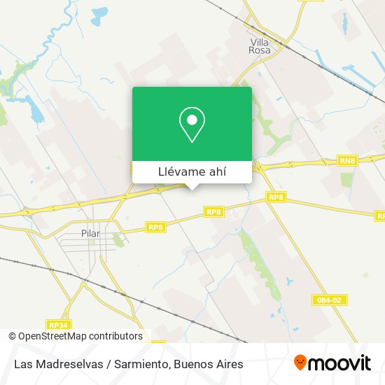 Mapa de Las Madreselvas / Sarmiento