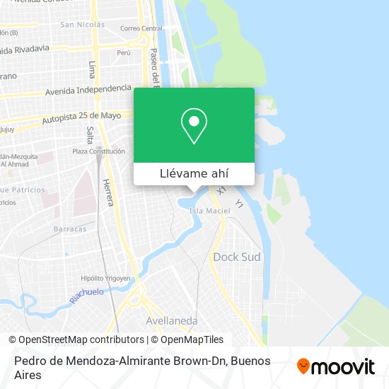 Mapa de Pedro de Mendoza-Almirante Brown-Dn