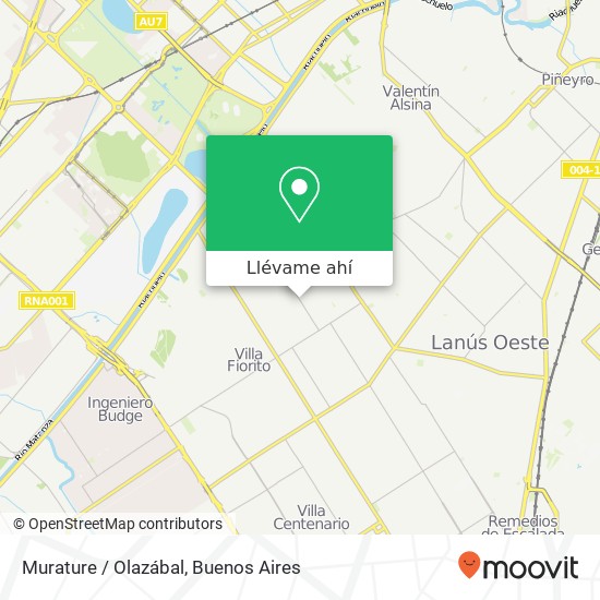 Mapa de Murature / Olazábal