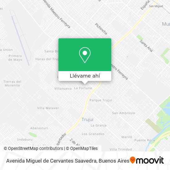 Mapa de Avenida Miguel de Cervantes Saavedra