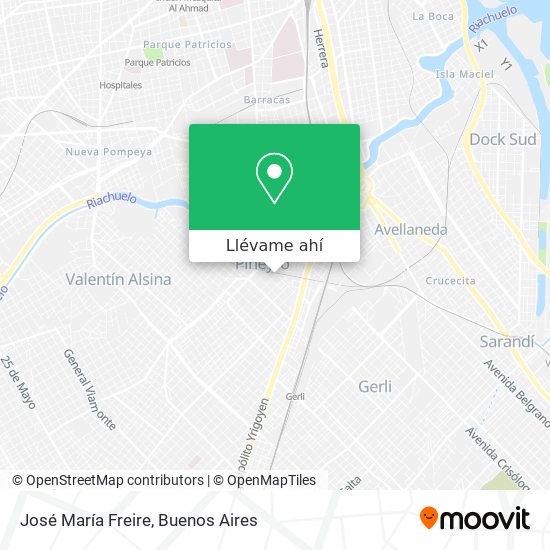 Mapa de José María Freire