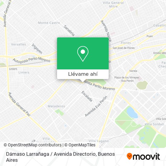 Mapa de Dámaso Larrañaga / Avenida Directorio