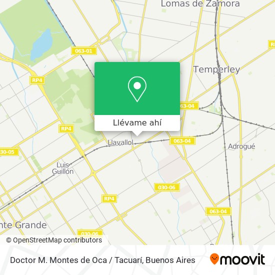 Mapa de Doctor M. Montes de Oca / Tacuarí