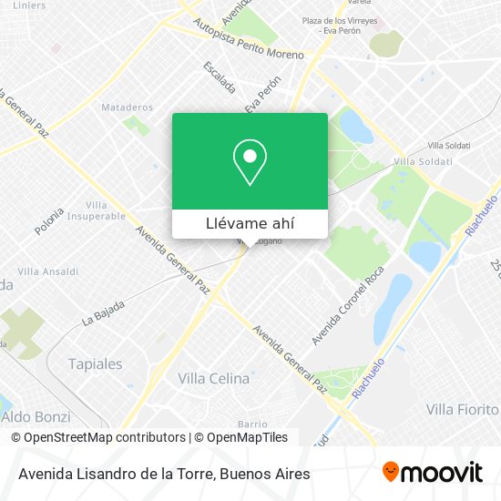 Mapa de Avenida Lisandro de la Torre