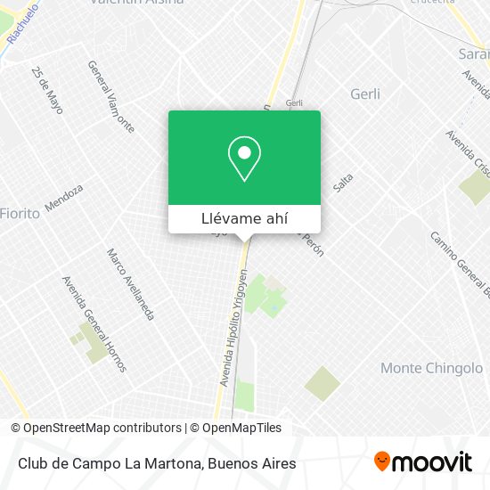 Mapa de Club de Campo La Martona