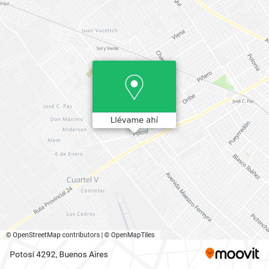 Mapa de Potosí 4292