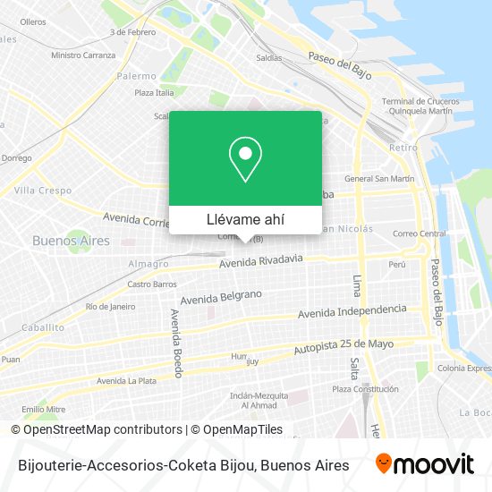 Mapa de Bijouterie-Accesorios-Coketa Bijou