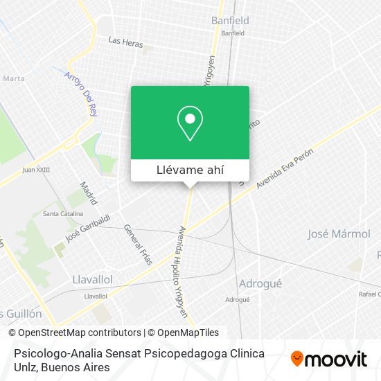 Mapa de Psicologo-Analia Sensat Psicopedagoga Clinica Unlz