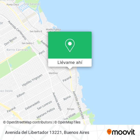 Mapa de Avenida del Libertador 13221