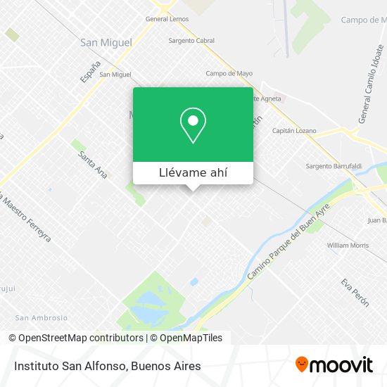 Mapa de Instituto San Alfonso