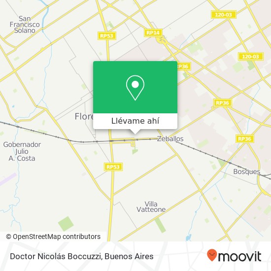 Mapa de Doctor Nicolás Boccuzzi