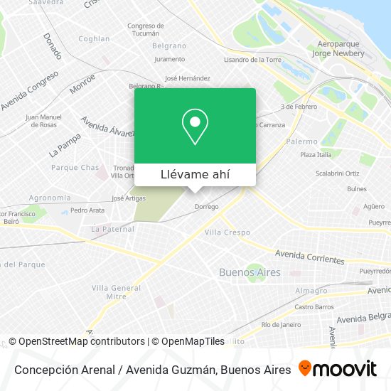 Mapa de Concepción Arenal / Avenida Guzmán