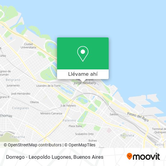 Mapa de Dorrego - Leopoldo Lugones
