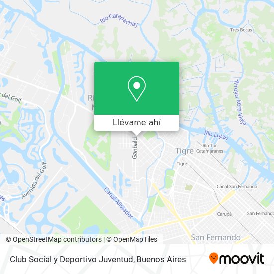 Mapa de Club Social y Deportivo Juventud