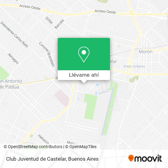 Mapa de Club Juventud de Castelar