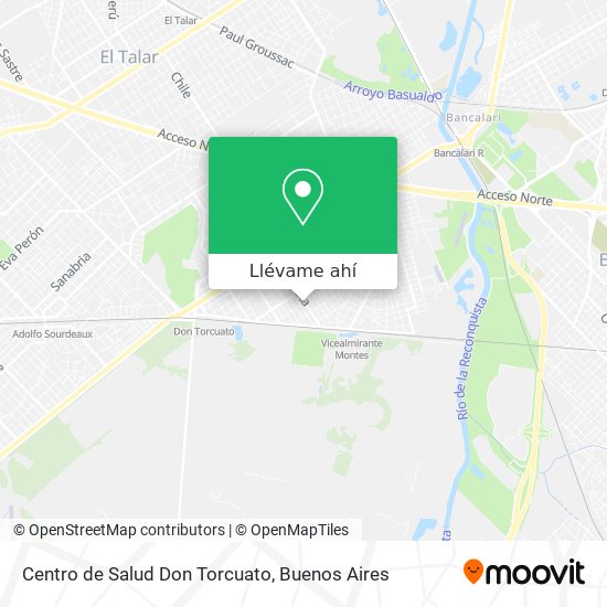 Mapa de Centro de Salud Don Torcuato